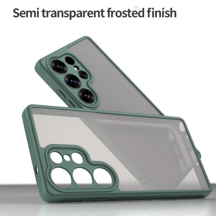 For Samsung Galaxy S25 Ultra 5G Fan Dun Series TPU Hybrid PC Frosted Phone Case