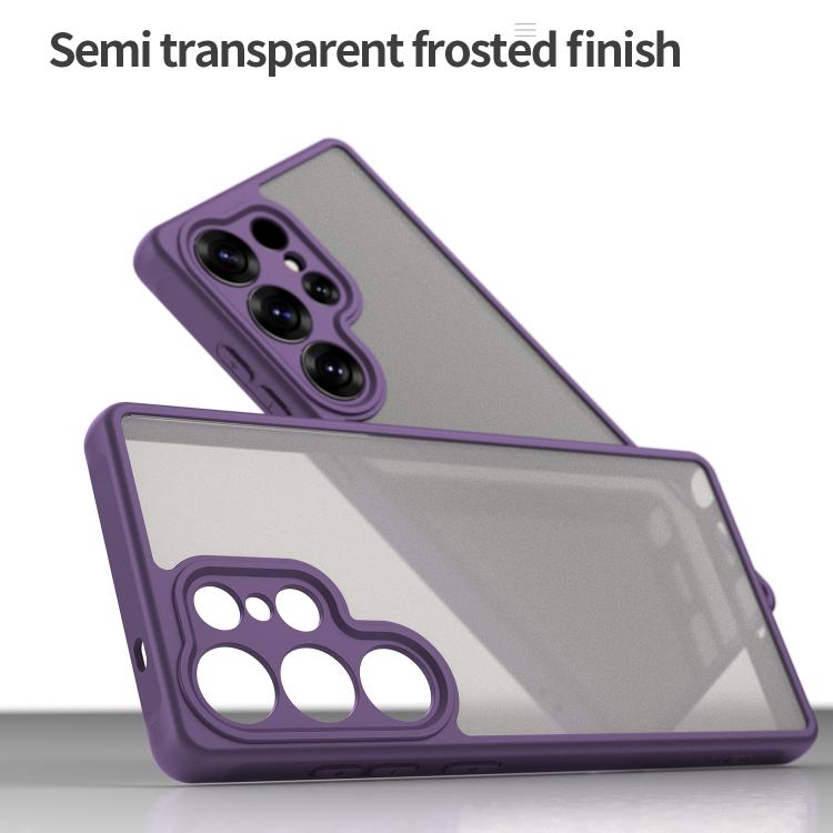 For Samsung Galaxy S25 Ultra 5G Fan Dun Series TPU Hybrid PC Frosted Phone Case