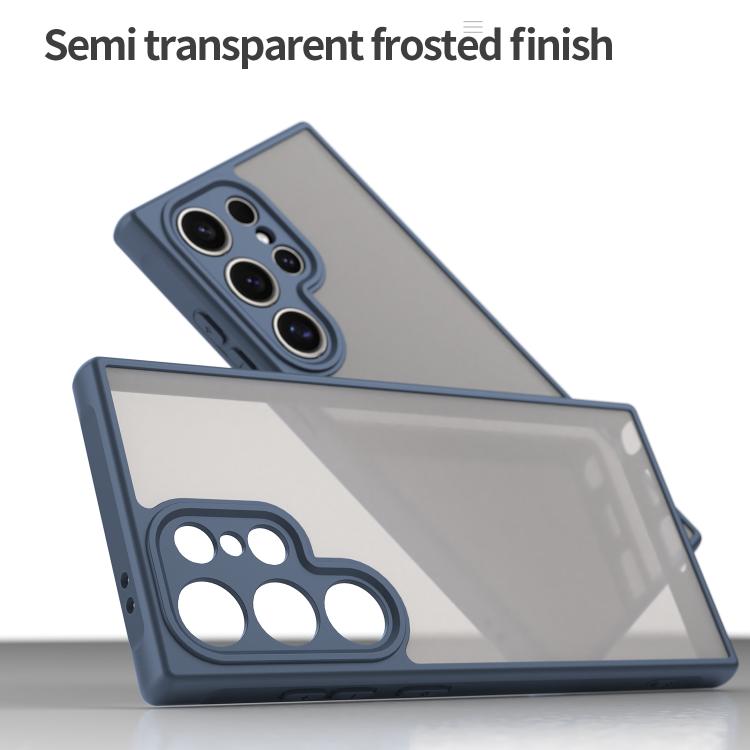 For Samsung Galaxy S24 Ultra 5G Fan Dun Series TPU Hybrid PC Frosted Phone Case