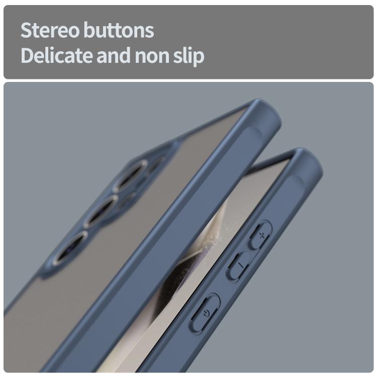 For Samsung Galaxy S24 Ultra 5G Fan Dun Series TPU Hybrid PC Frosted Phone Case