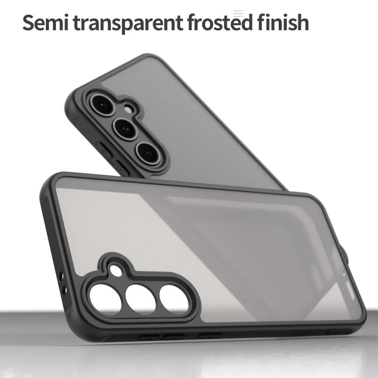 For Samsung Galaxy S24 FE 5G Fan Dun Series TPU Hybrid PC Frosted Phone Case