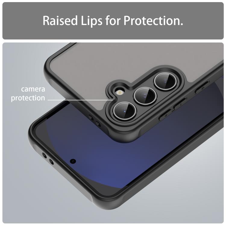 For Samsung Galaxy S24 FE 5G Fan Dun Series TPU Hybrid PC Frosted Phone Case