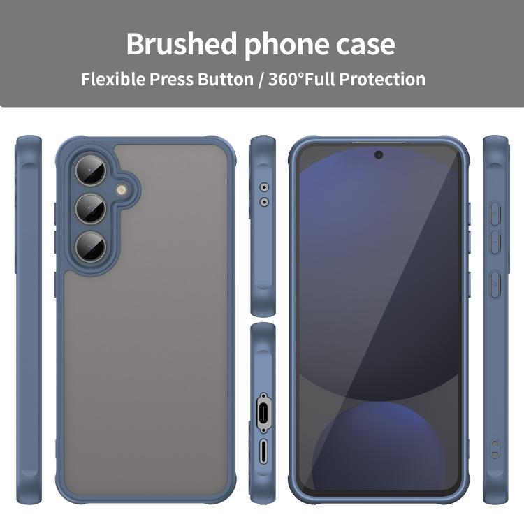 For Samsung Galaxy S24 FE 5G Fan Dun Series TPU Hybrid PC Frosted Phone Case