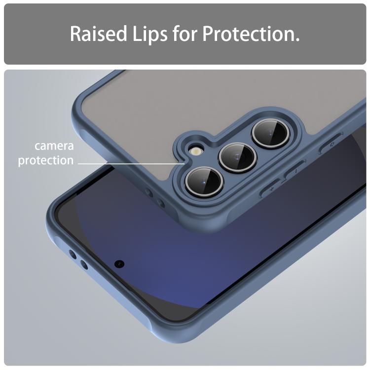 For Samsung Galaxy S24 FE 5G Fan Dun Series TPU Hybrid PC Frosted Phone Case