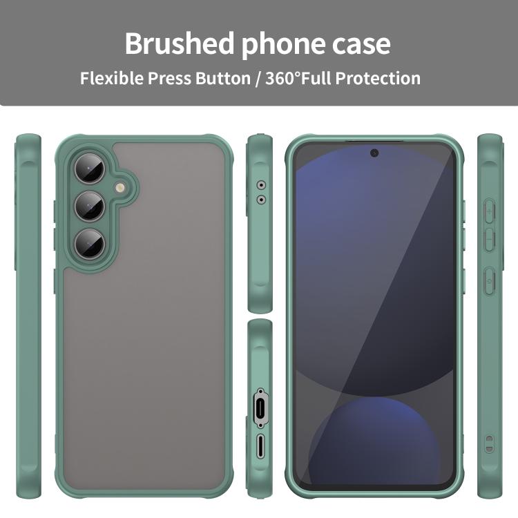 For Samsung Galaxy S24 FE 5G Fan Dun Series TPU Hybrid PC Frosted Phone Case