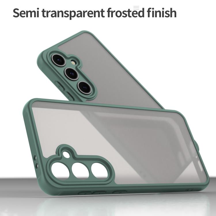 For Samsung Galaxy S24 FE 5G Fan Dun Series TPU Hybrid PC Frosted Phone Case