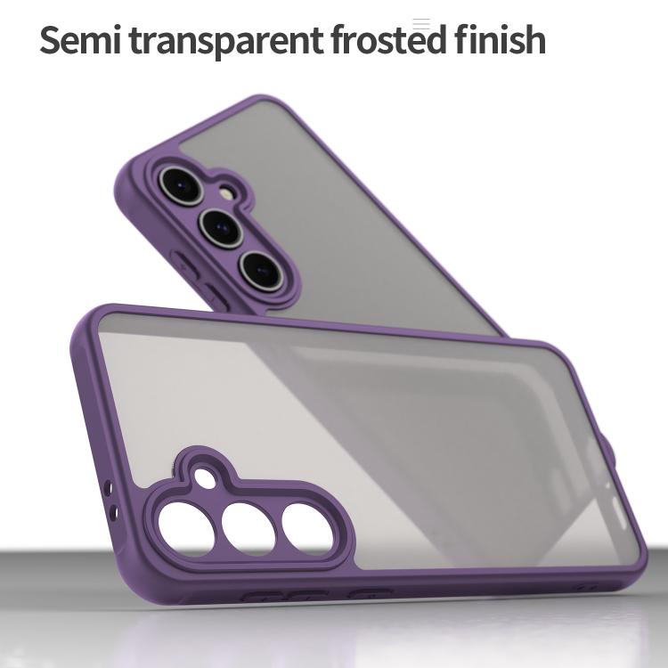 For Samsung Galaxy S24 FE 5G Fan Dun Series TPU Hybrid PC Frosted Phone Case