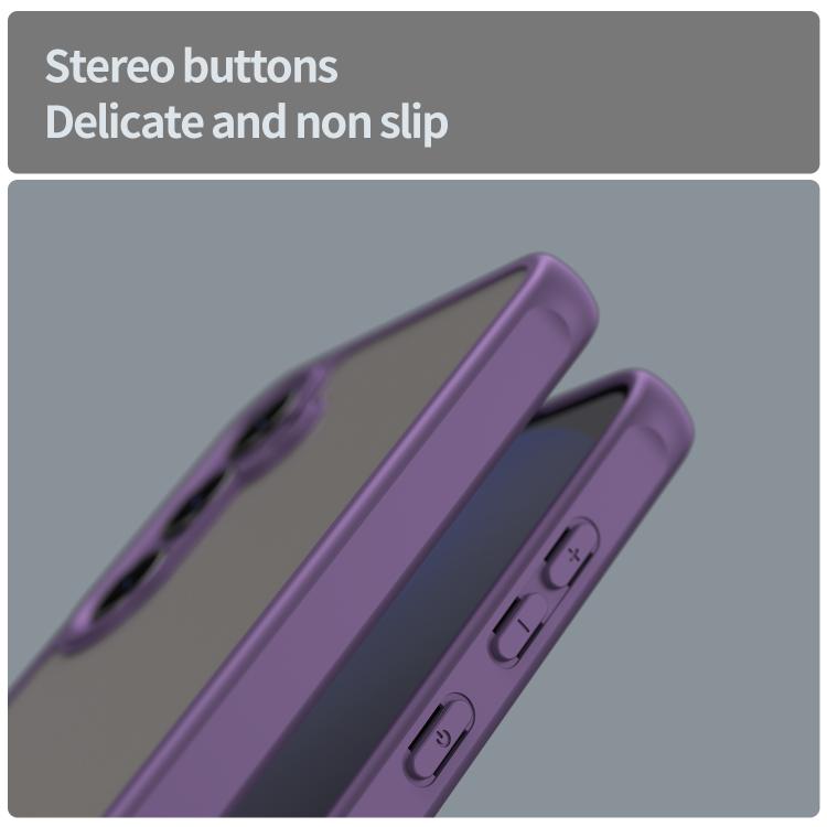 For Samsung Galaxy S24 FE 5G Fan Dun Series TPU Hybrid PC Frosted Phone Case