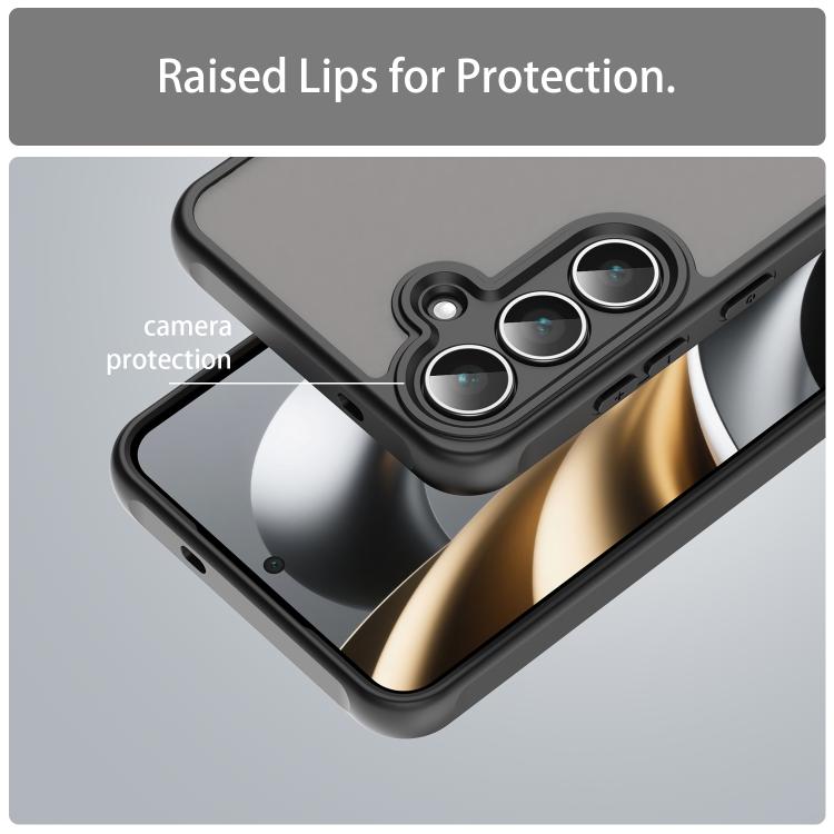 For Samsung Galaxy S25 FE 5G Fan Dun Series TPU Hybrid PC Frosted Phone Case