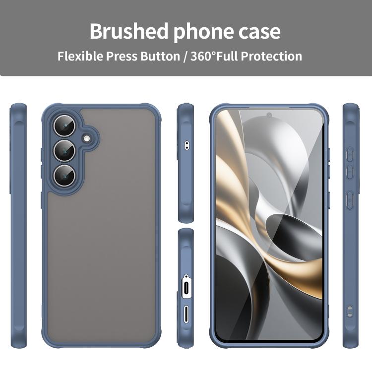 For Samsung Galaxy S25 FE 5G Fan Dun Series TPU Hybrid PC Frosted Phone Case