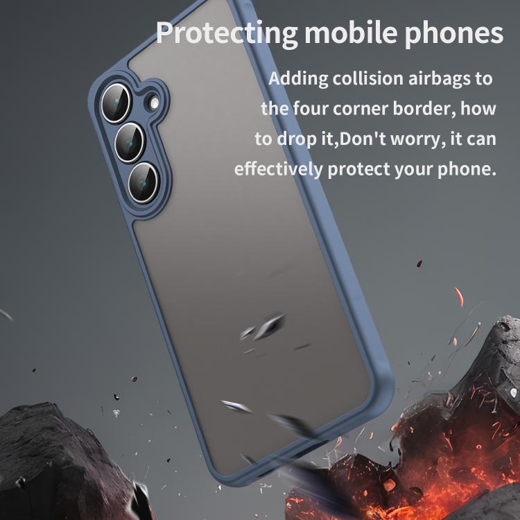 For Samsung Galaxy S25 FE 5G Fan Dun Series TPU Hybrid PC Frosted Phone Case