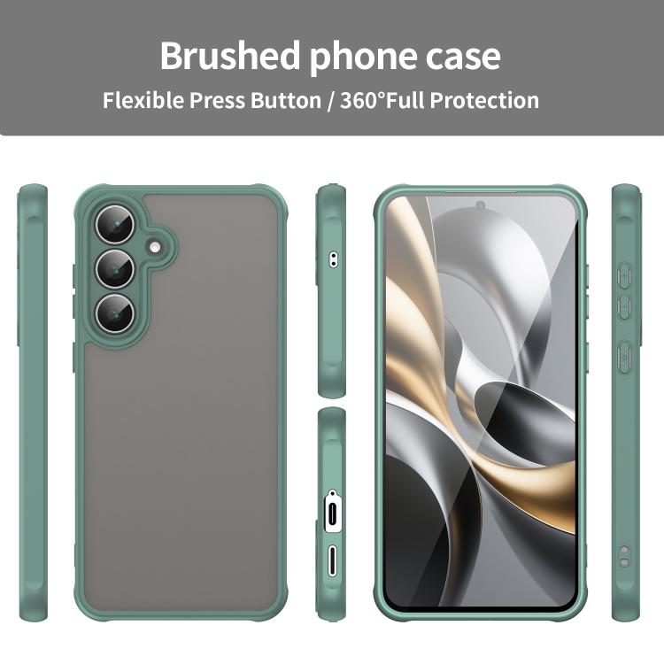 For Samsung Galaxy S25 FE 5G Fan Dun Series TPU Hybrid PC Frosted Phone Case