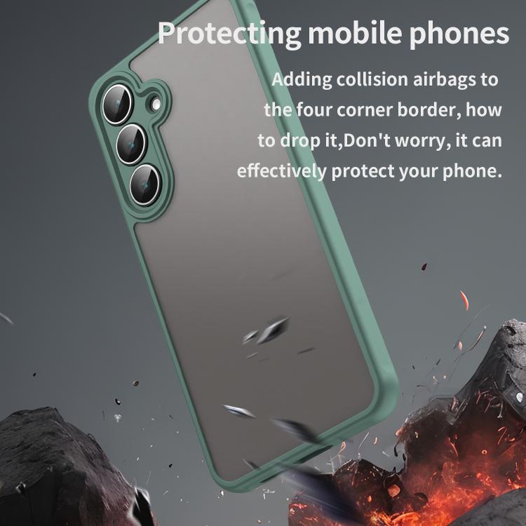 For Samsung Galaxy S25 FE 5G Fan Dun Series TPU Hybrid PC Frosted Phone Case
