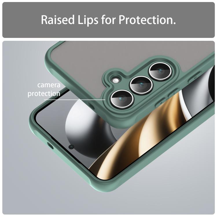 For Samsung Galaxy S25 FE 5G Fan Dun Series TPU Hybrid PC Frosted Phone Case