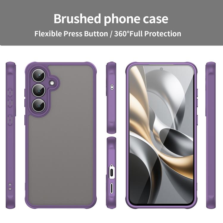 For Samsung Galaxy S25 FE 5G Fan Dun Series TPU Hybrid PC Frosted Phone Case