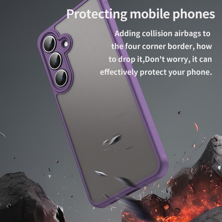 For Samsung Galaxy S25 FE 5G Fan Dun Series TPU Hybrid PC Frosted Phone Case
