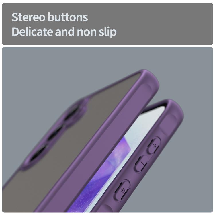 For Samsung Galaxy A55 5G Fan Dun Series TPU Hybrid PC Frosted Phone Case