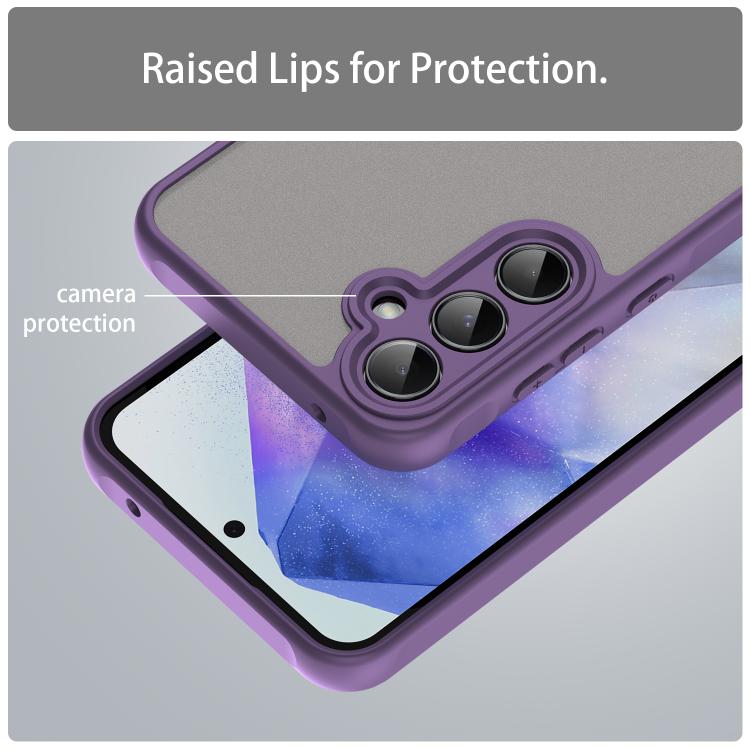 For Samsung Galaxy A35 5G Fan Dun Series TPU Hybrid PC Frosted Phone Case