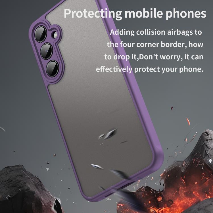 For Samsung Galaxy A16 5G Fan Dun Series TPU Hybrid PC Frosted Phone Case