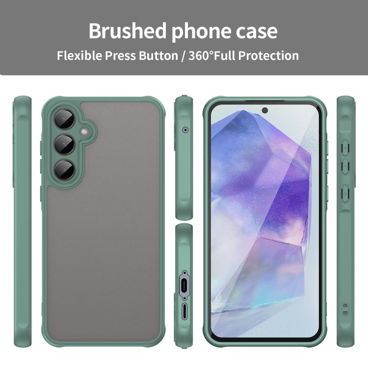 For Samsung Galaxy A16 4G Fan Dun Series TPU Hybrid PC Frosted Phone Case