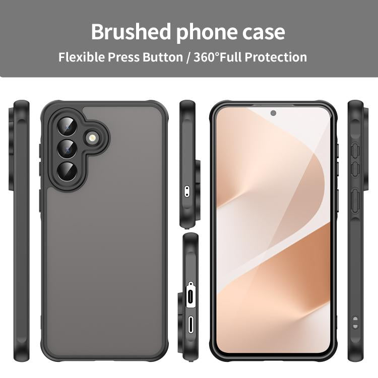 For Samsung Galaxy A57 5G Fan Dun Series TPU Hybrid PC Frosted Phone Case