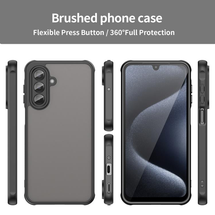 For Samsung Galaxy A17 4G / 5G Fan Dun Series TPU Hybrid PC Frosted Phone Case