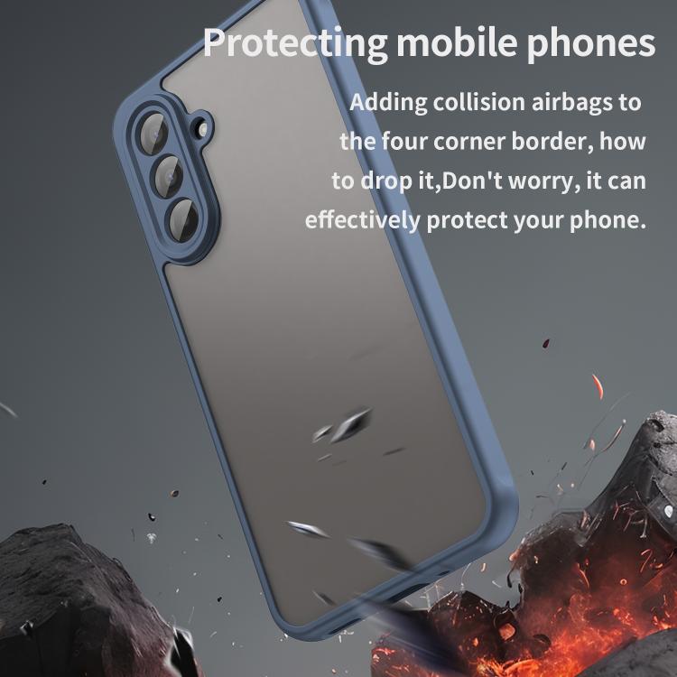 For Samsung Galaxy A17 4G / 5G Fan Dun Series TPU Hybrid PC Frosted Phone Case