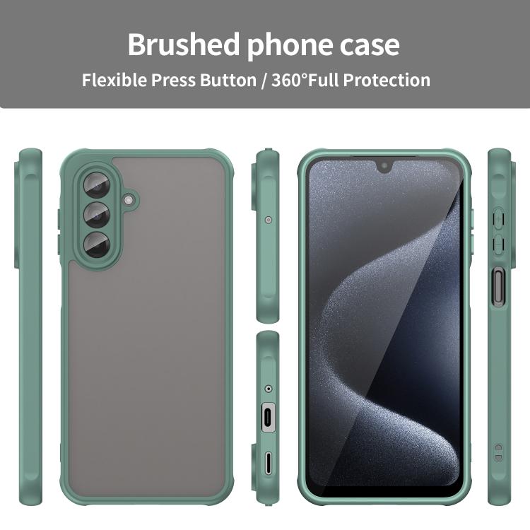 For Samsung Galaxy A17 4G / 5G Fan Dun Series TPU Hybrid PC Frosted Phone Case