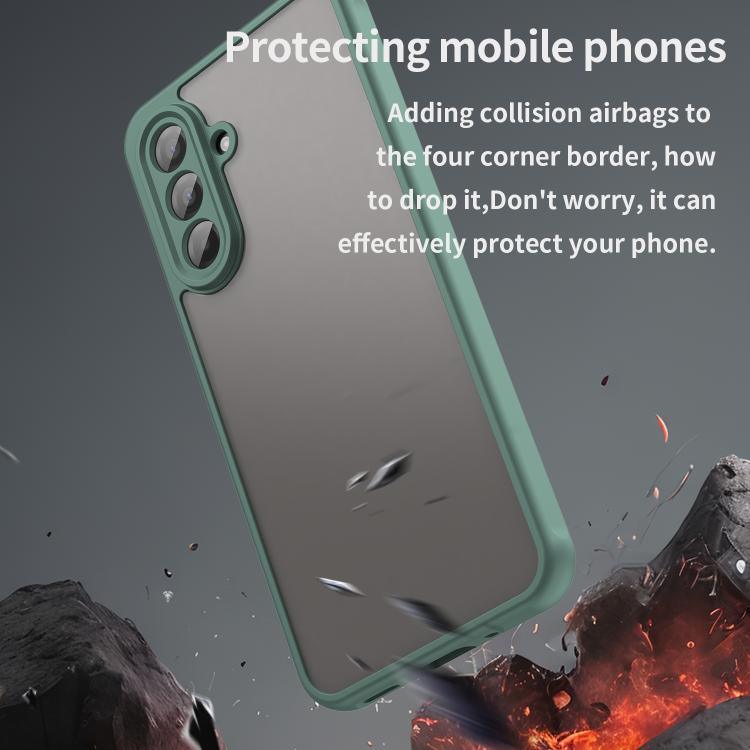 For Samsung Galaxy A17 4G / 5G Fan Dun Series TPU Hybrid PC Frosted Phone Case