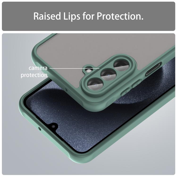 For Samsung Galaxy A17 4G / 5G Fan Dun Series TPU Hybrid PC Frosted Phone Case