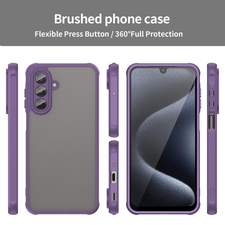 For Samsung Galaxy A17 4G / 5G Fan Dun Series TPU Hybrid PC Frosted Phone Case