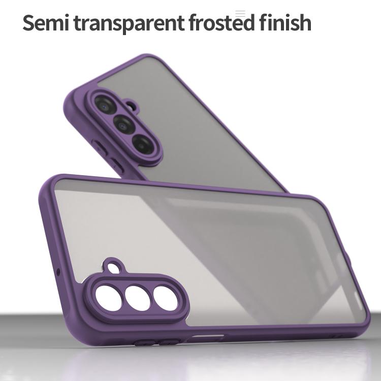 For Samsung Galaxy A17 4G / 5G Fan Dun Series TPU Hybrid PC Frosted Phone Case