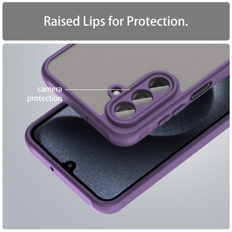 For Samsung Galaxy A17 4G / 5G Fan Dun Series TPU Hybrid PC Frosted Phone Case