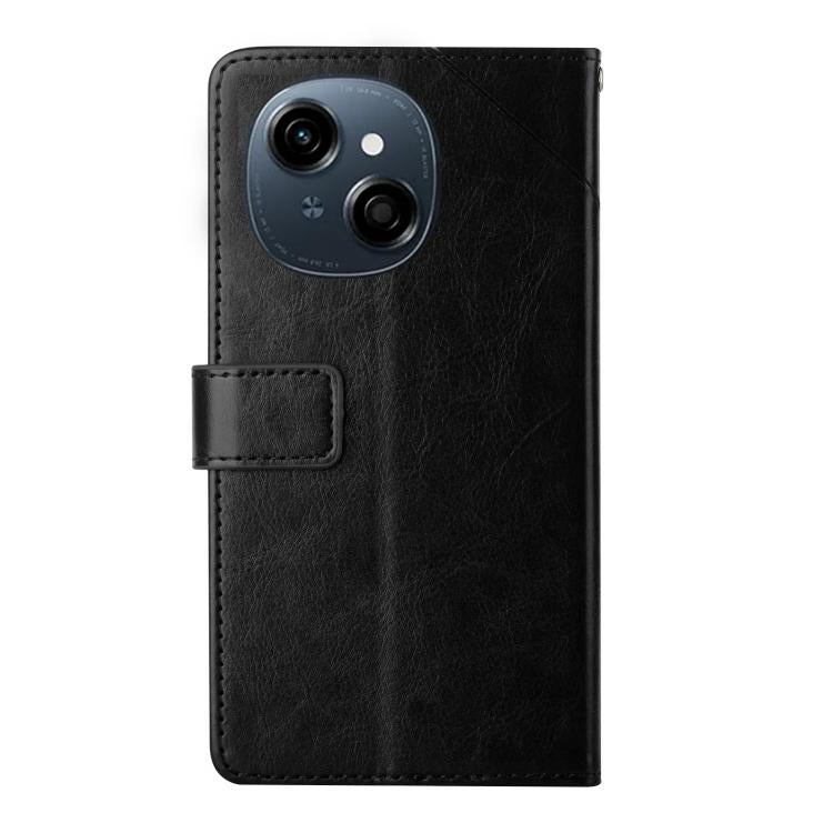 For Tecno Pop 9 4G / Spark Go 2025 4G Y-shaped Pattern Flip Leather Phone Case