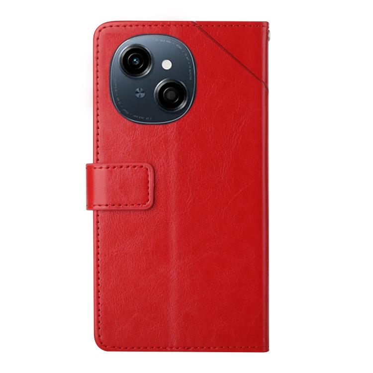 For Tecno Pop 9 4G / Spark Go 2025 4G Y-shaped Pattern Flip Leather Phone Case