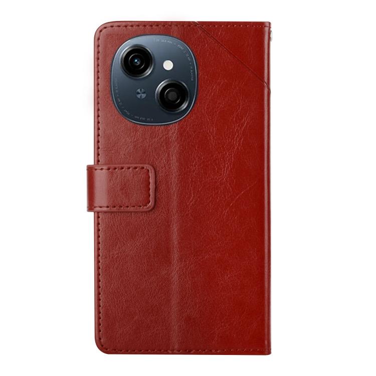 For Tecno Pop 9 4G / Spark Go 2025 4G Y-shaped Pattern Flip Leather Phone Case