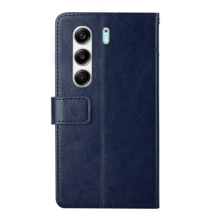 For Tecno Camon 40 4G Y-shaped Pattern Flip Leather Phone Case