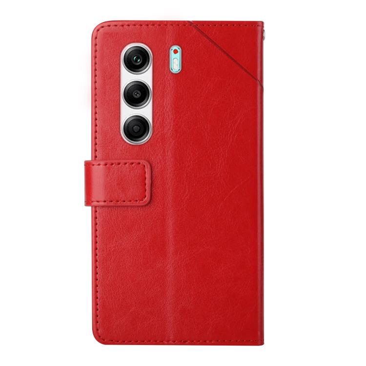 For Tecno Camon 40 Pro 5G Y-shaped Pattern Flip Leather Phone Case