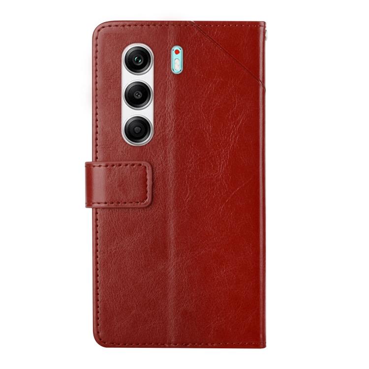 For Tecno Camon 40 Pro 5G Y-shaped Pattern Flip Leather Phone Case