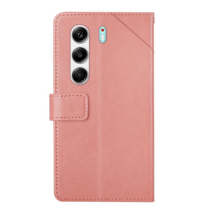 For Tecno Camon 40 Pro 4G Y-shaped Pattern Flip Leather Phone Case