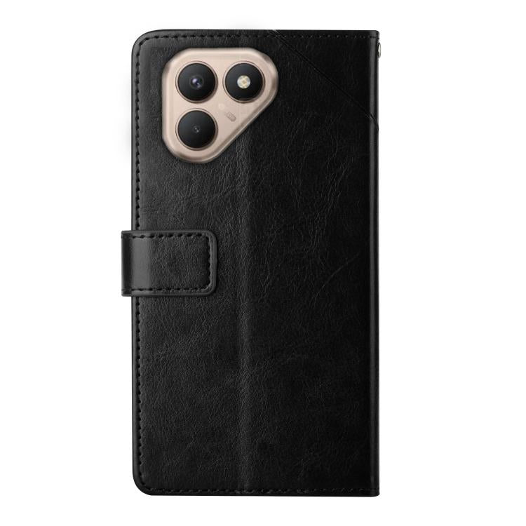 For Tecno Pova 7 4G Y-shaped Pattern Flip Leather Phone Case