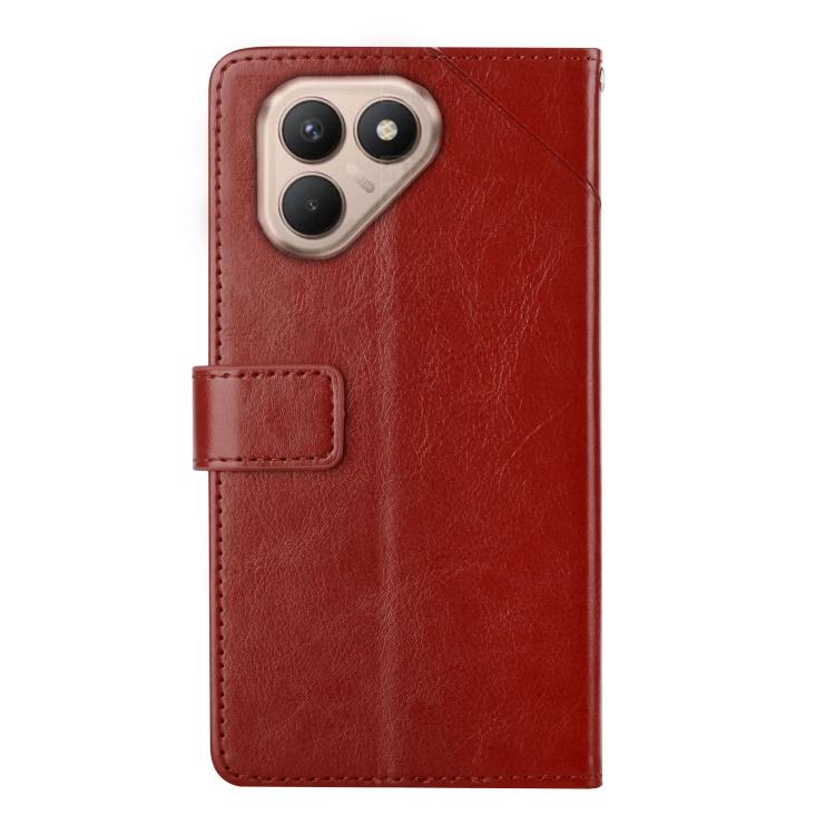 For Tecno Pova 7 4G Y-shaped Pattern Flip Leather Phone Case