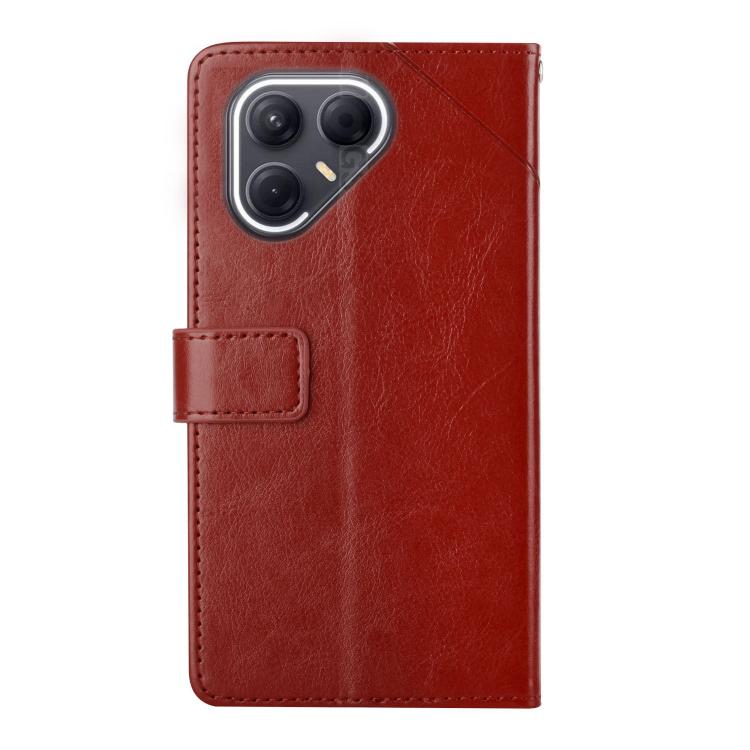 For Tecno Pova 7 5G Y-shaped Pattern Flip Leather Phone Case