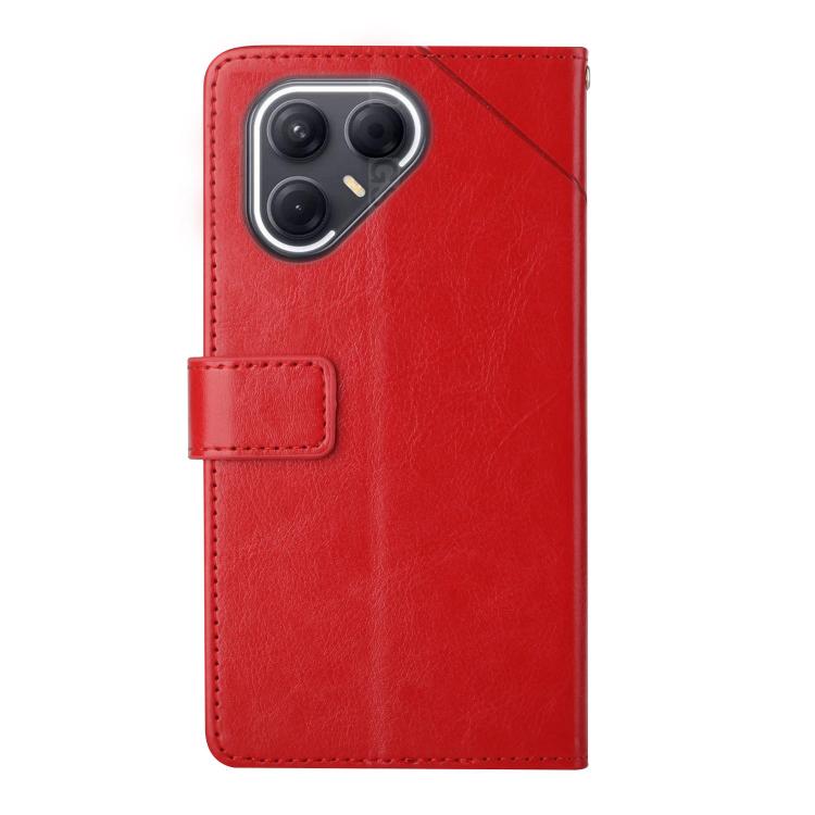 For Tecno Pova 7 Ultra 5G Y-shaped Pattern Flip Leather Phone Case