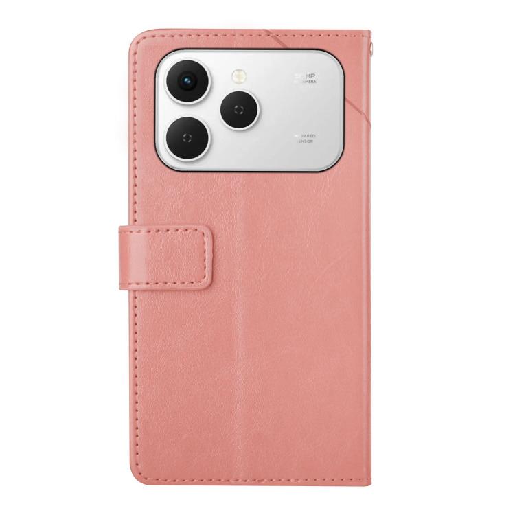 For Tecno Spark 40 4G Y-shaped Pattern Flip Leather Phone Case