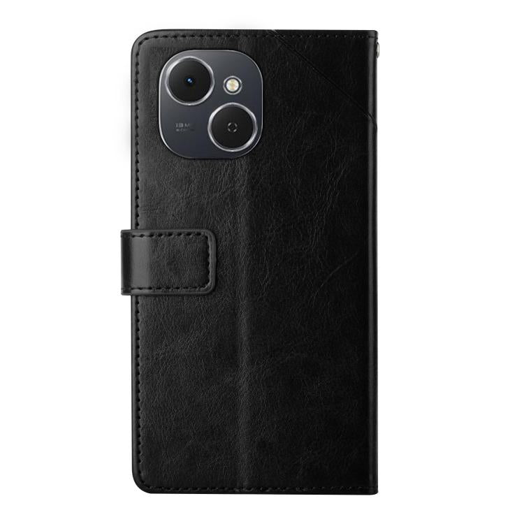 For Tecno Spark 40C Y-shaped Pattern Flip Leather Phone Case