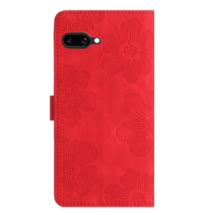 For Google Pixel 9a Flower Embossing Pattern Leather Phone Case