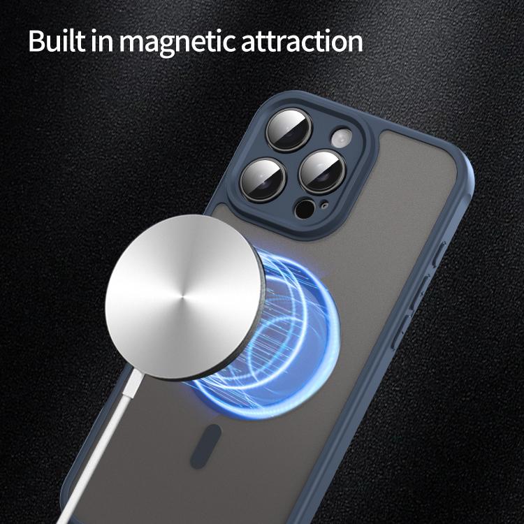 For iPhone 16 Plus Fan Dun Series TPU Hybrid PC Frosted Magsafe Phone Case