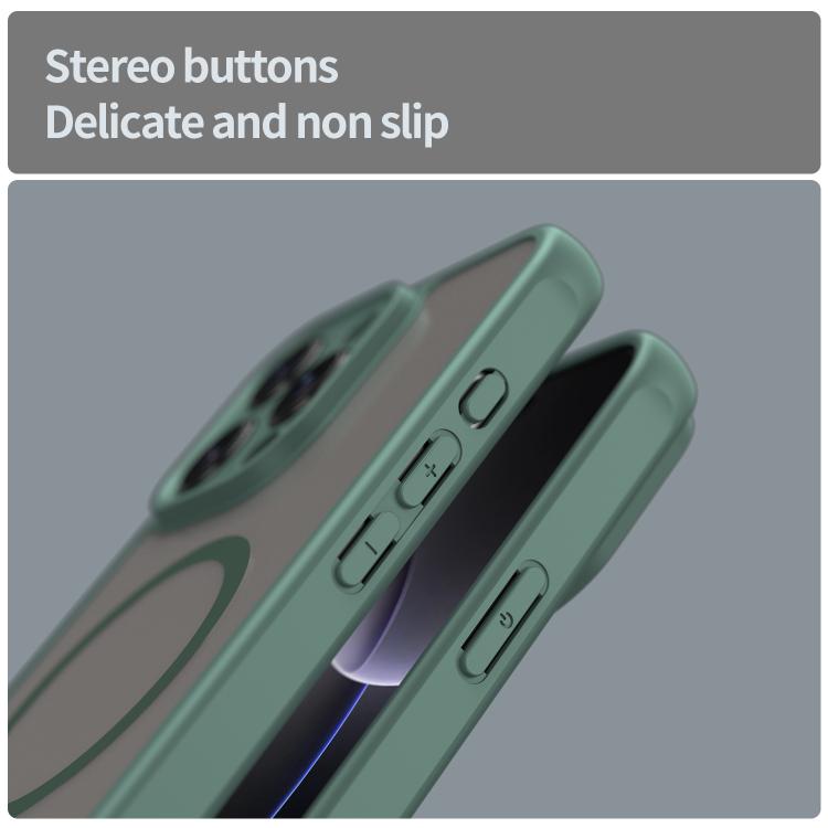 For iPhone 16 Plus Fan Dun Series TPU Hybrid PC Frosted Magsafe Phone Case