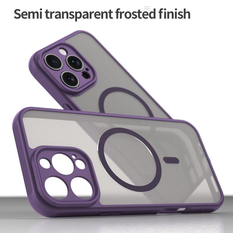 For iPhone 15 Fan Dun Series TPU Hybrid PC Frosted Magsafe Phone Case